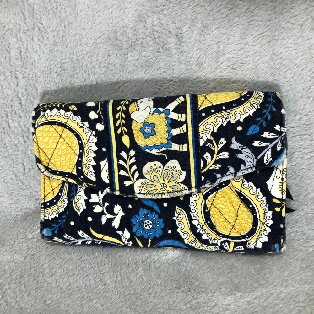 Vera Bradley Wallet Clutch Floral Zip Around Accordion‎ - Picture 2 of 5